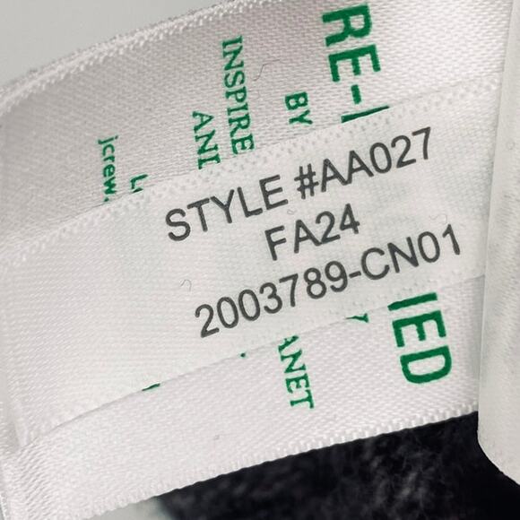 J Crew Sweater Lambswool Blend Pullover Crewneck Marled Charcoal Gray Mens Large - Picture 7 of 9